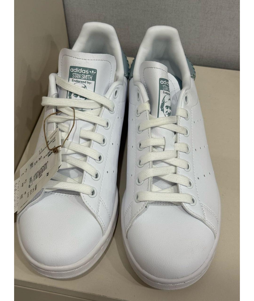 ADIDAS Белые кожаные кроссовки, фото 3