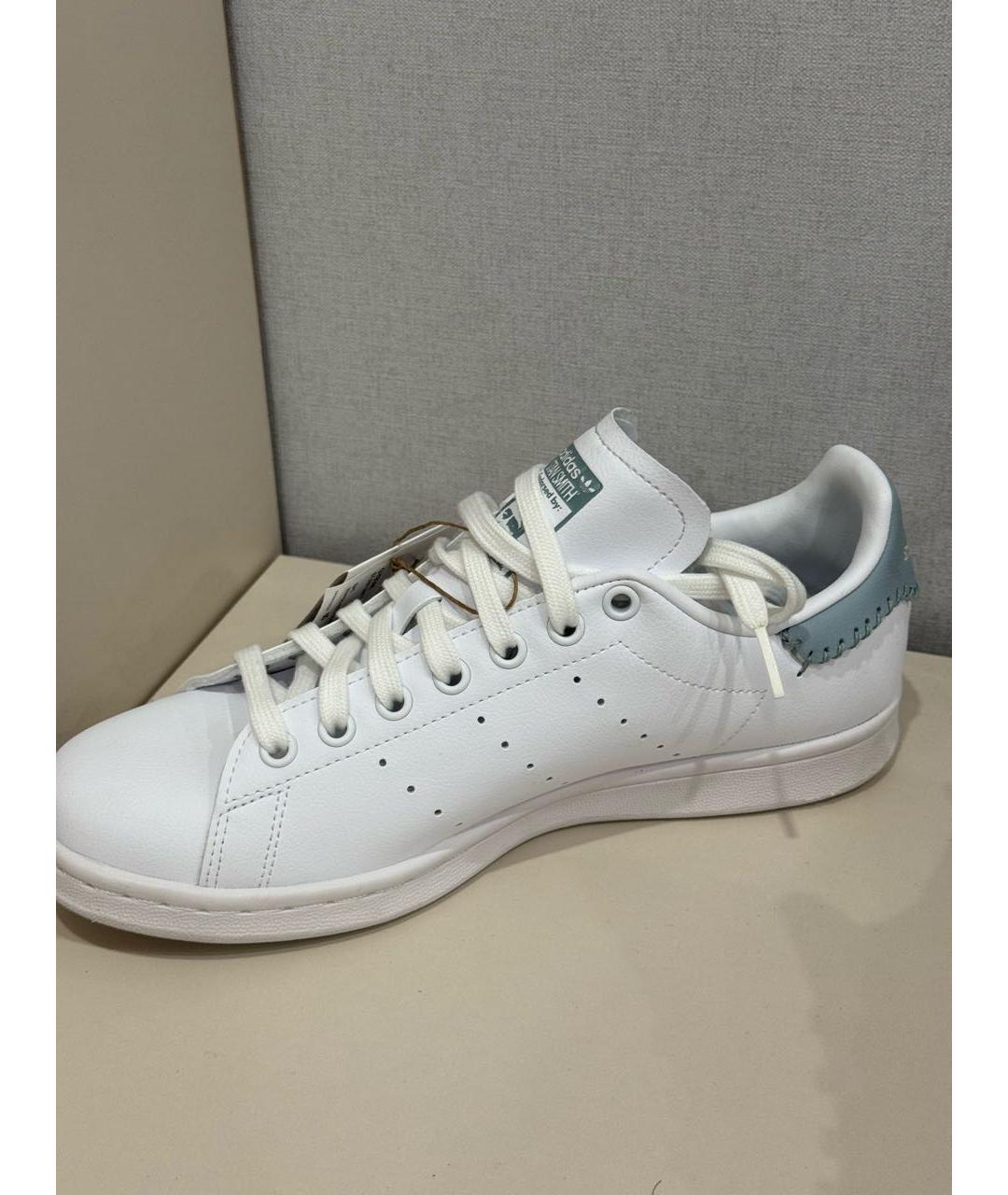 ADIDAS Белые кожаные кроссовки, фото 5