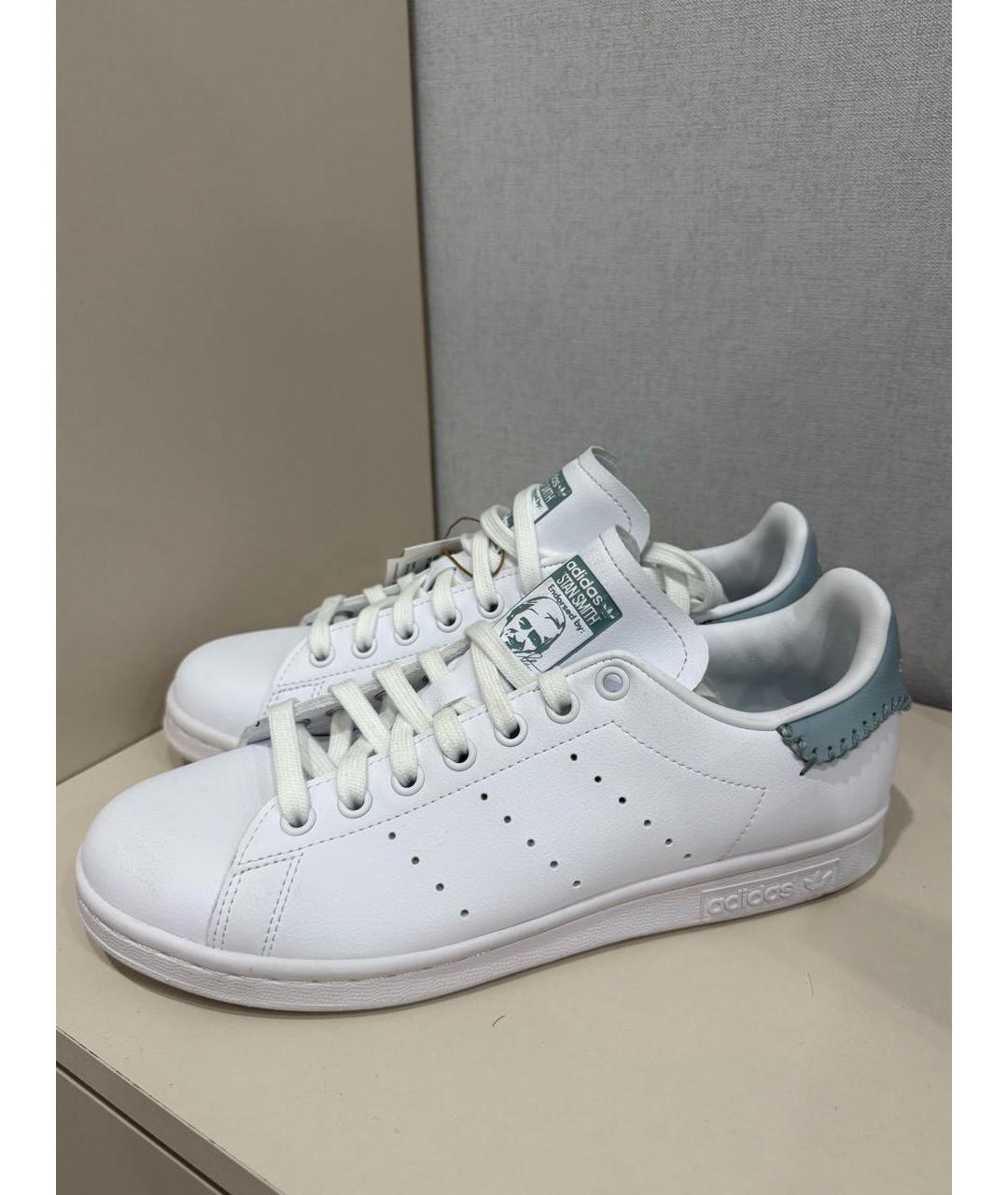 ADIDAS Белые кожаные кроссовки, фото 7