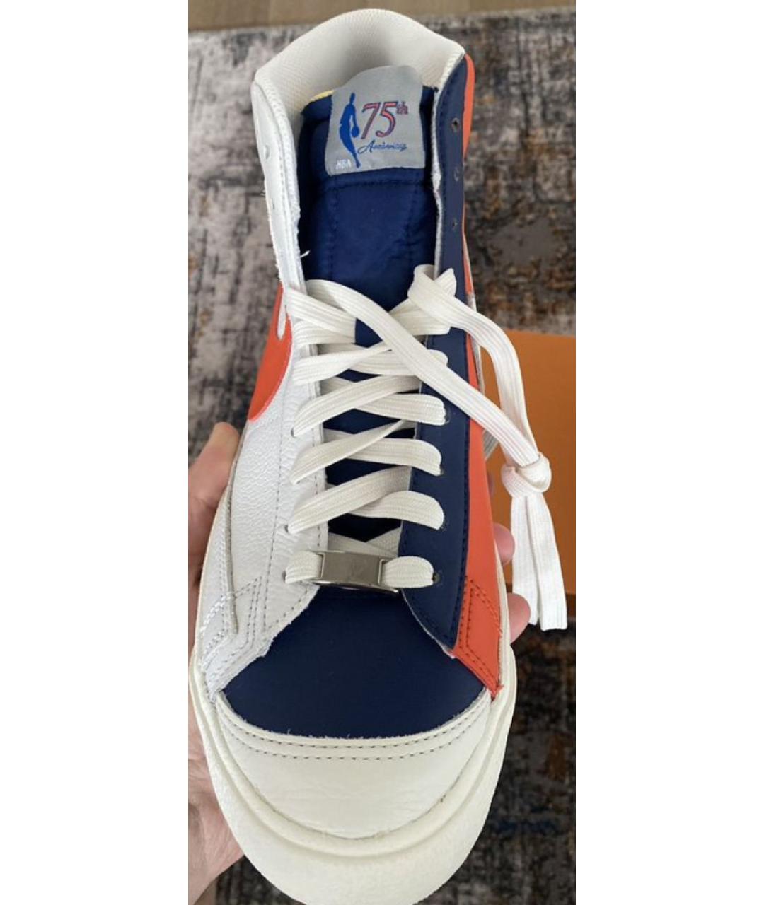 NIKE Кожаные высокие кроссовки / кеды, фото 2