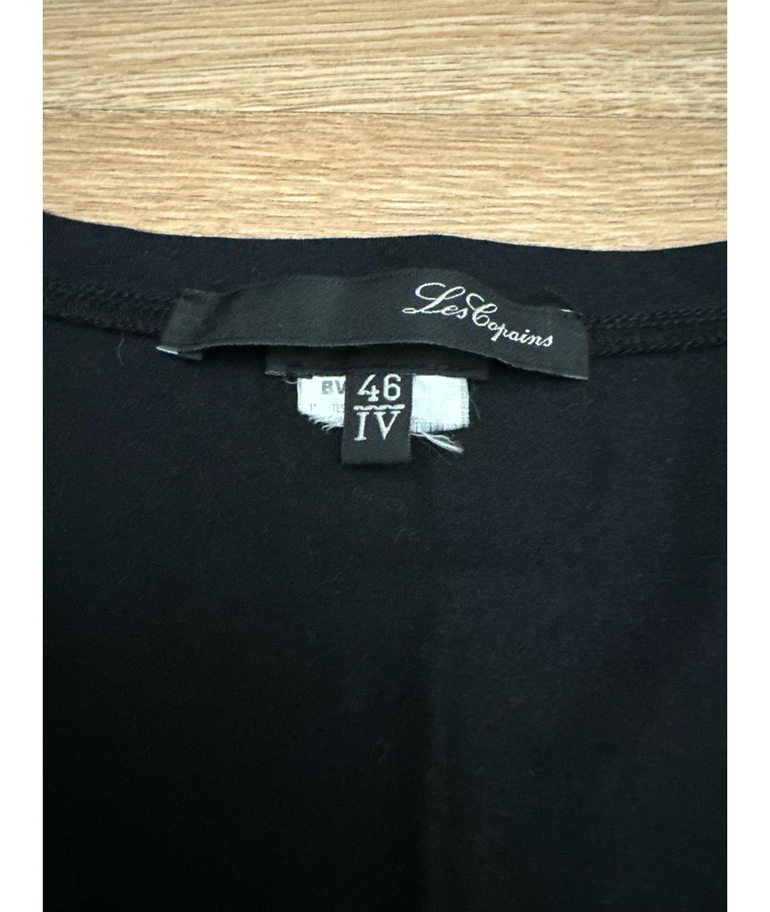 LES COPAINS Черная хлопковая водолазка, фото 5