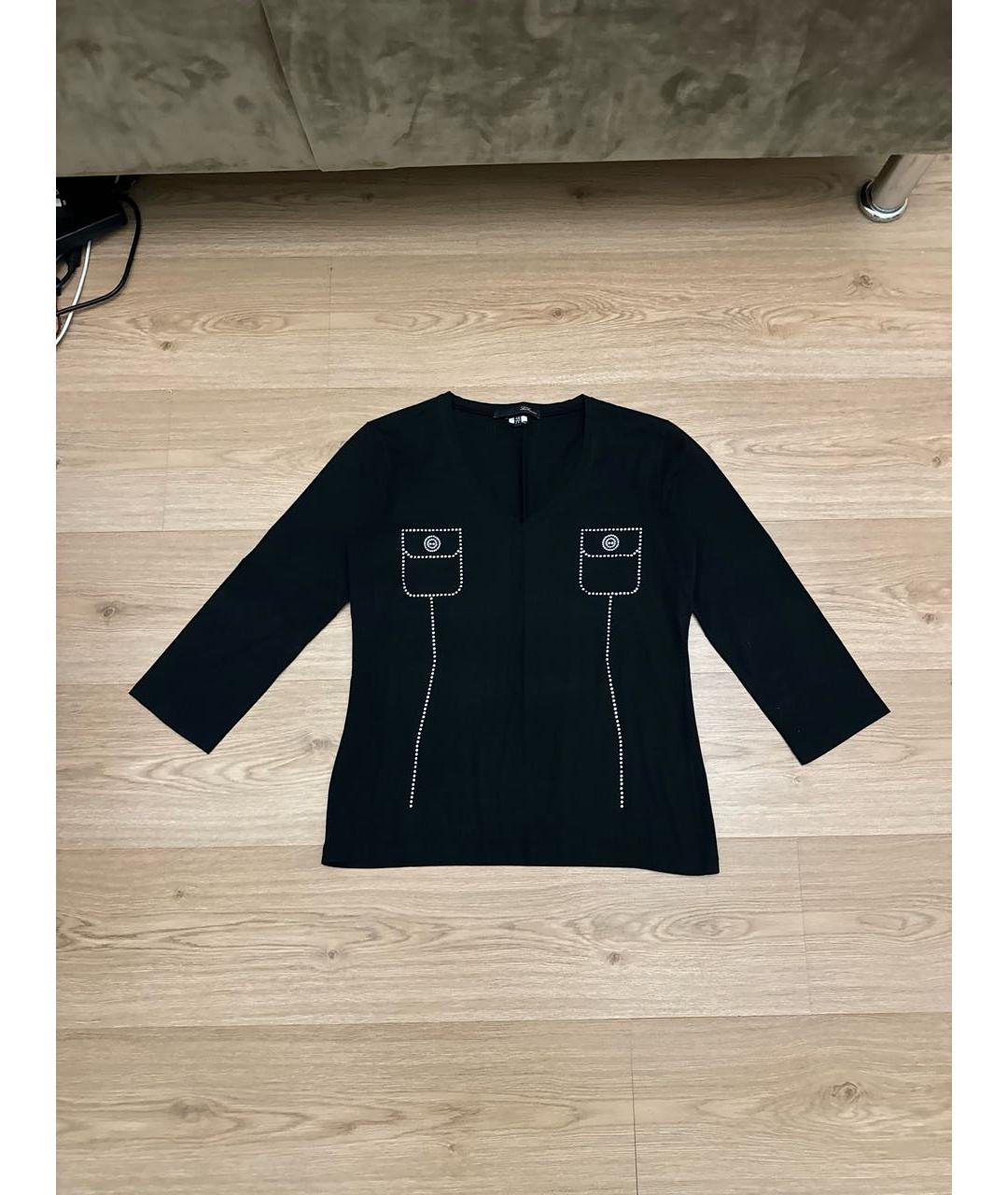 LES COPAINS Черная хлопковая водолазка, фото 7