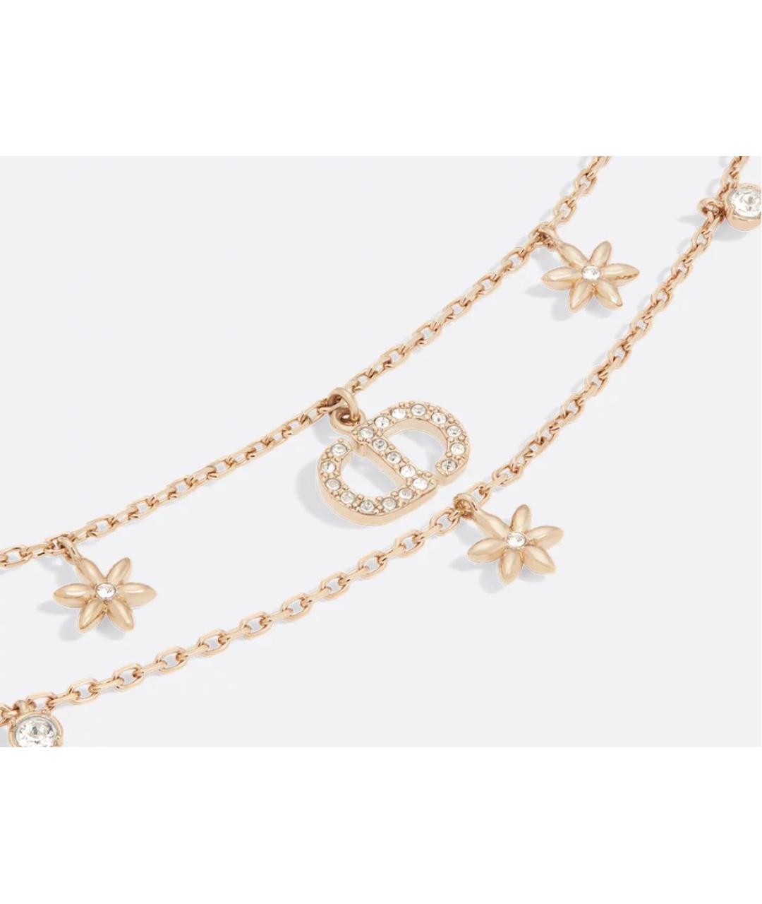 CHRISTIAN DIOR Золотое металлическое колье, фото 2