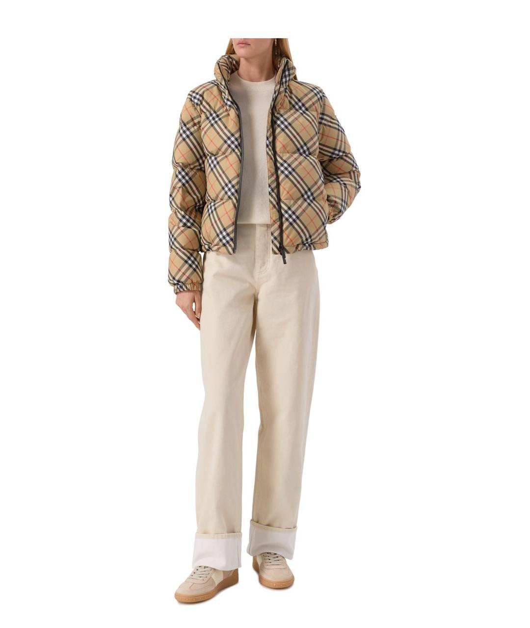 BURBERRY Бежевый пуховик, фото 2