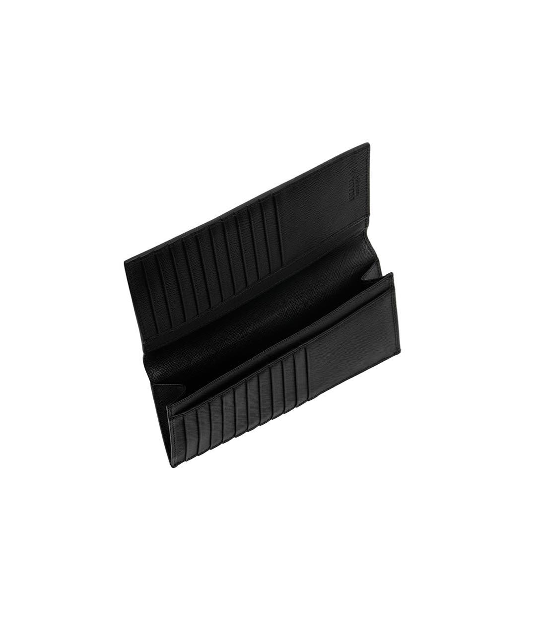 PRADA Черный кожаный кошелек, фото 4