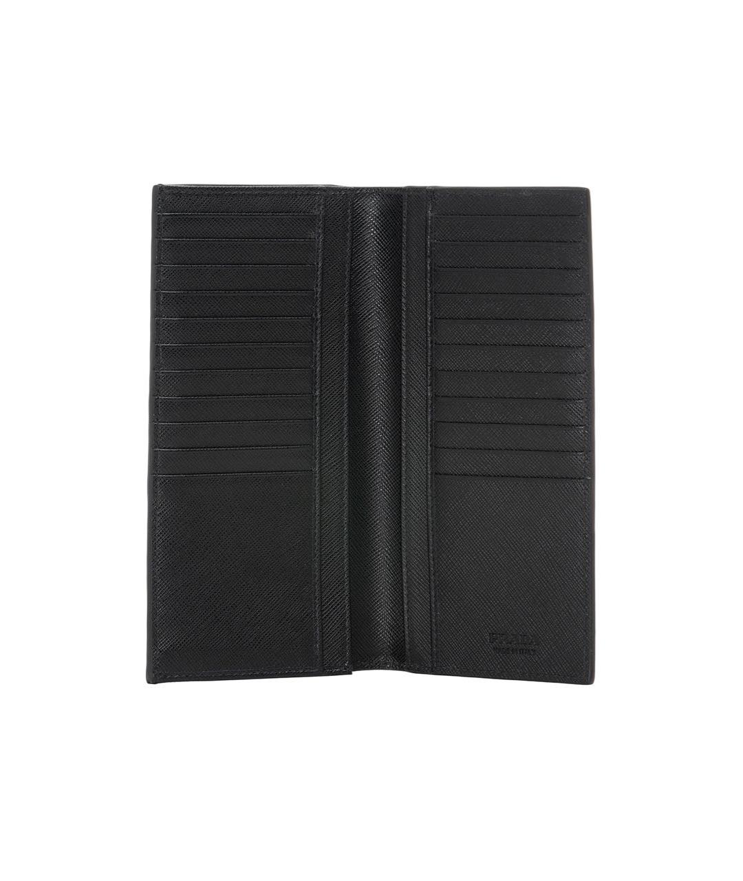 PRADA Черный кожаный кошелек, фото 3