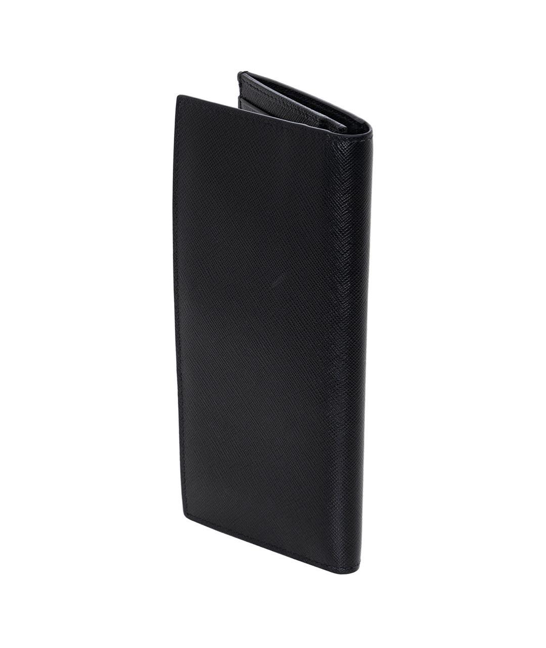 PRADA Черный кожаный кошелек, фото 2