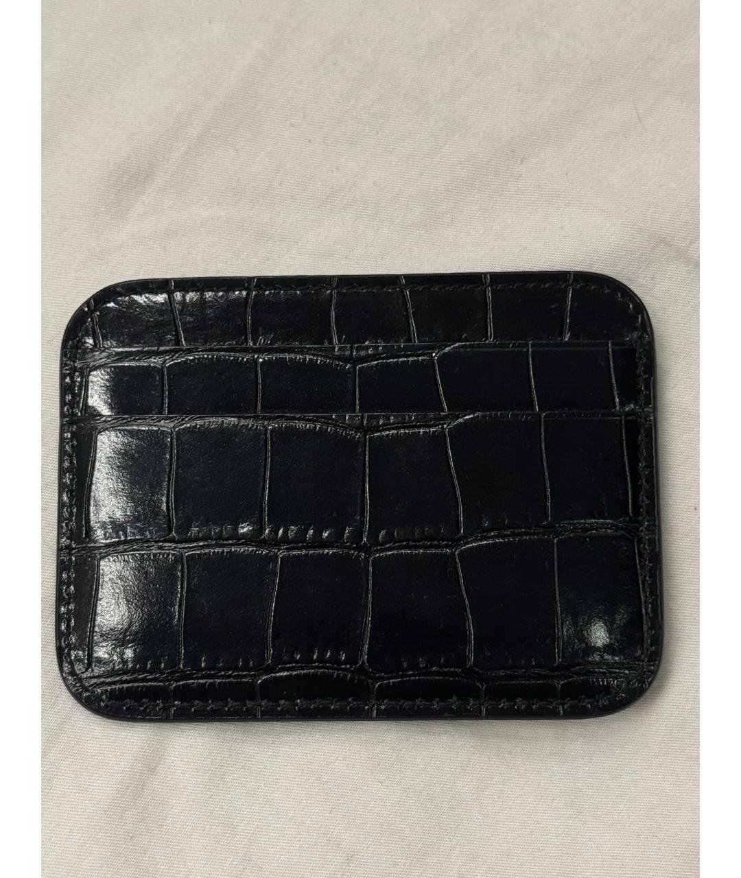 BALENCIAGA Черный кардхолдер из лакированной кожи, фото 2