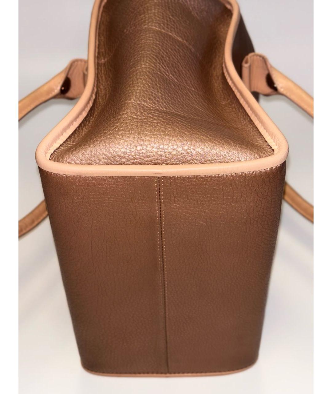 SEE BY CHLOE Бежевая кожаная сумка тоут, фото 8