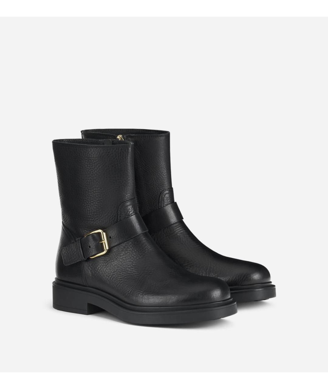 AGL Черные кожаные ботинки, фото 2