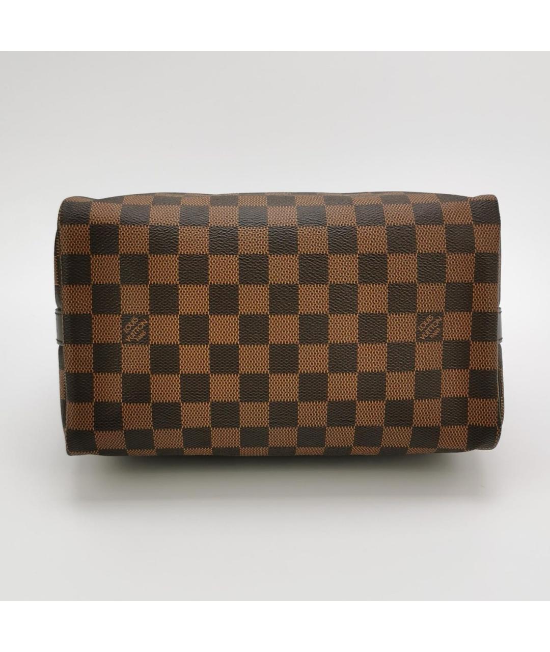 LOUIS VUITTON Коричневая кожаная сумка через плечо, фото 5