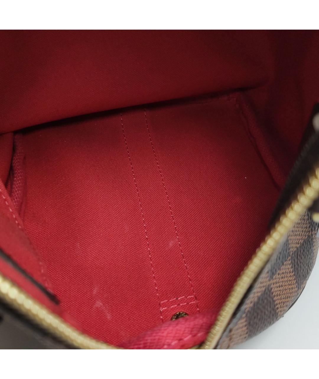 LOUIS VUITTON Коричневая кожаная сумка через плечо, фото 7