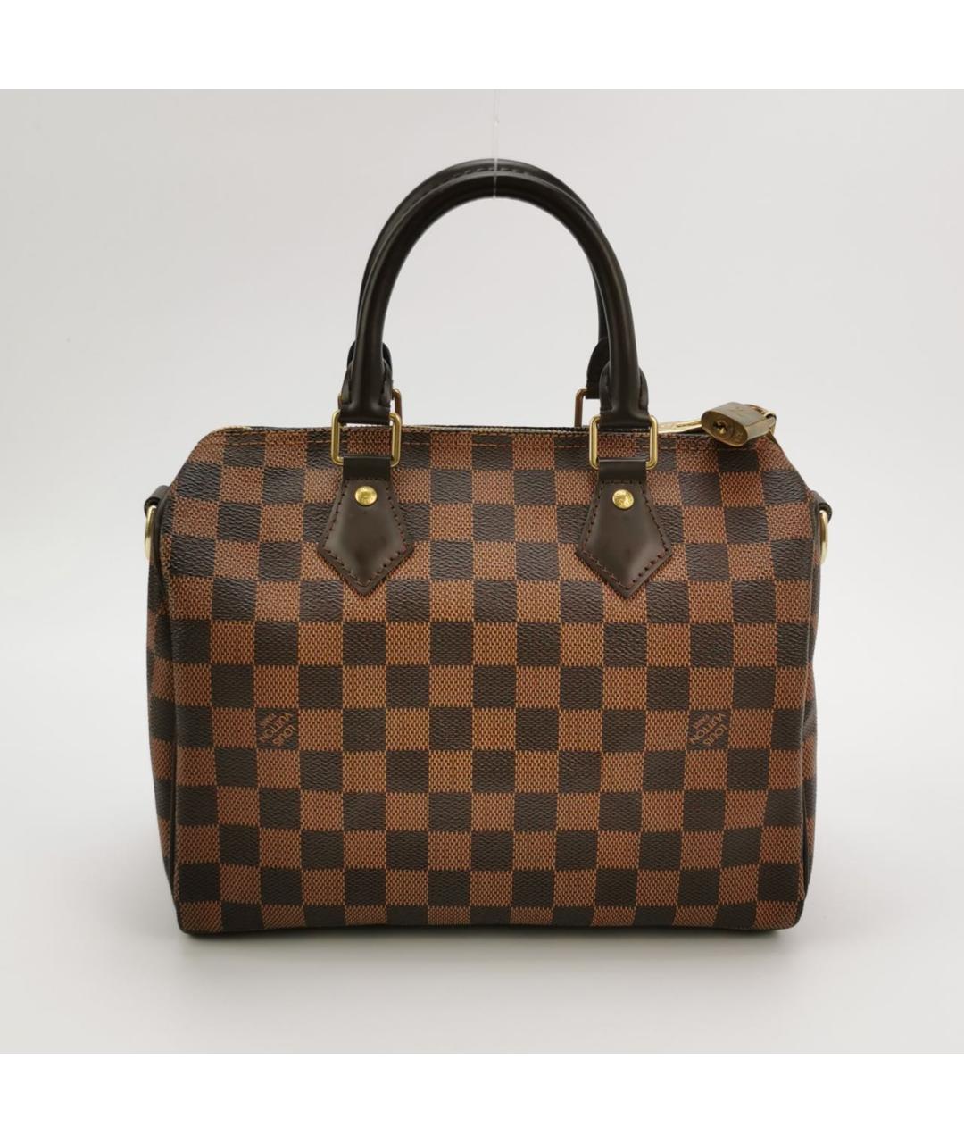 LOUIS VUITTON Коричневая кожаная сумка через плечо, фото 4