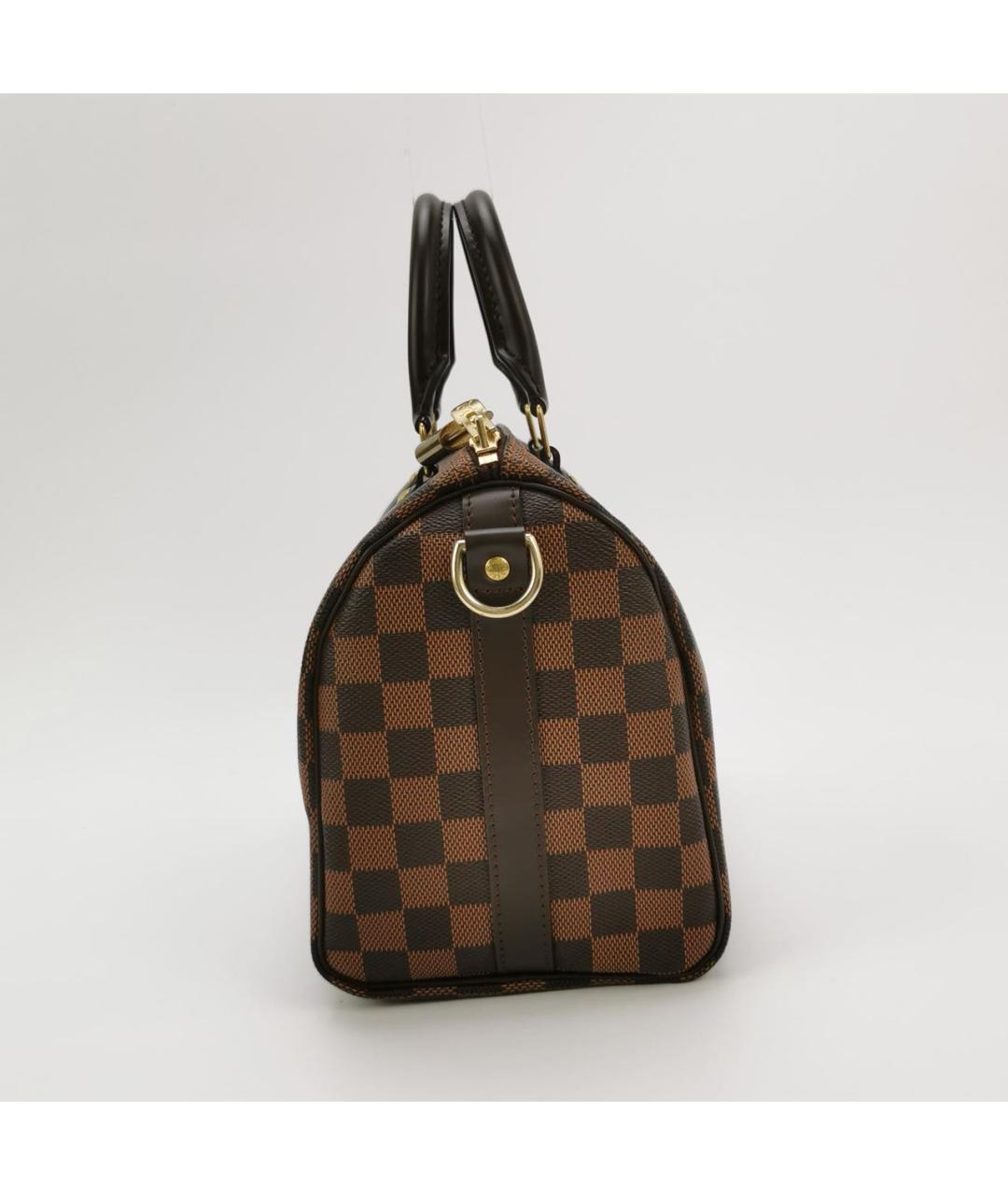 LOUIS VUITTON Коричневая кожаная сумка через плечо, фото 3