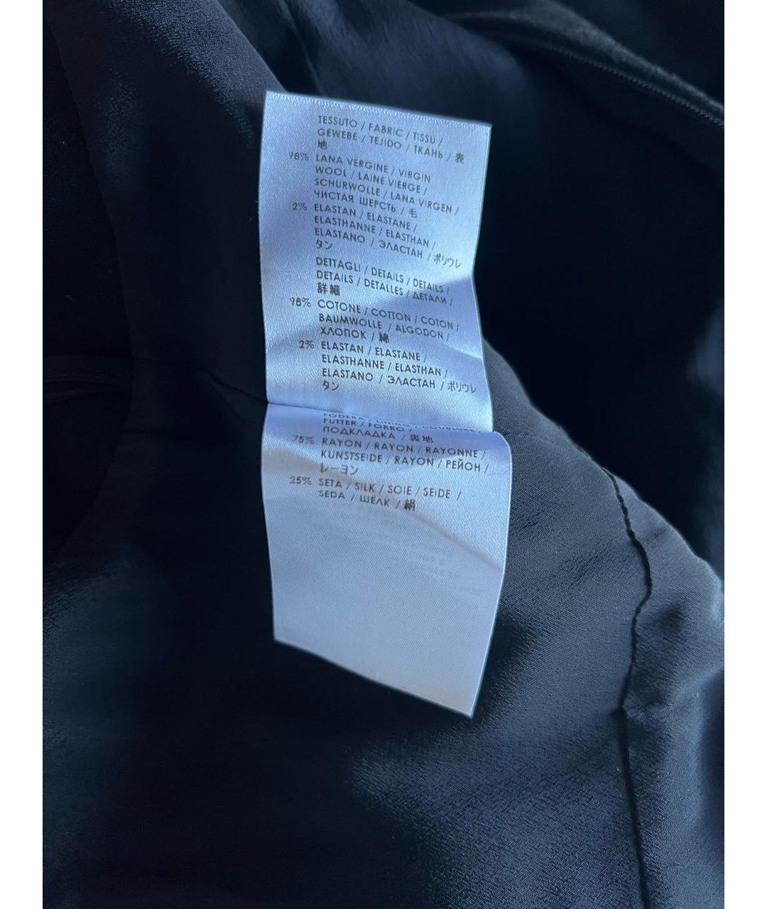 ALEXANDER MCQUEEN Черное шерстяное коктейльное платье, фото 6