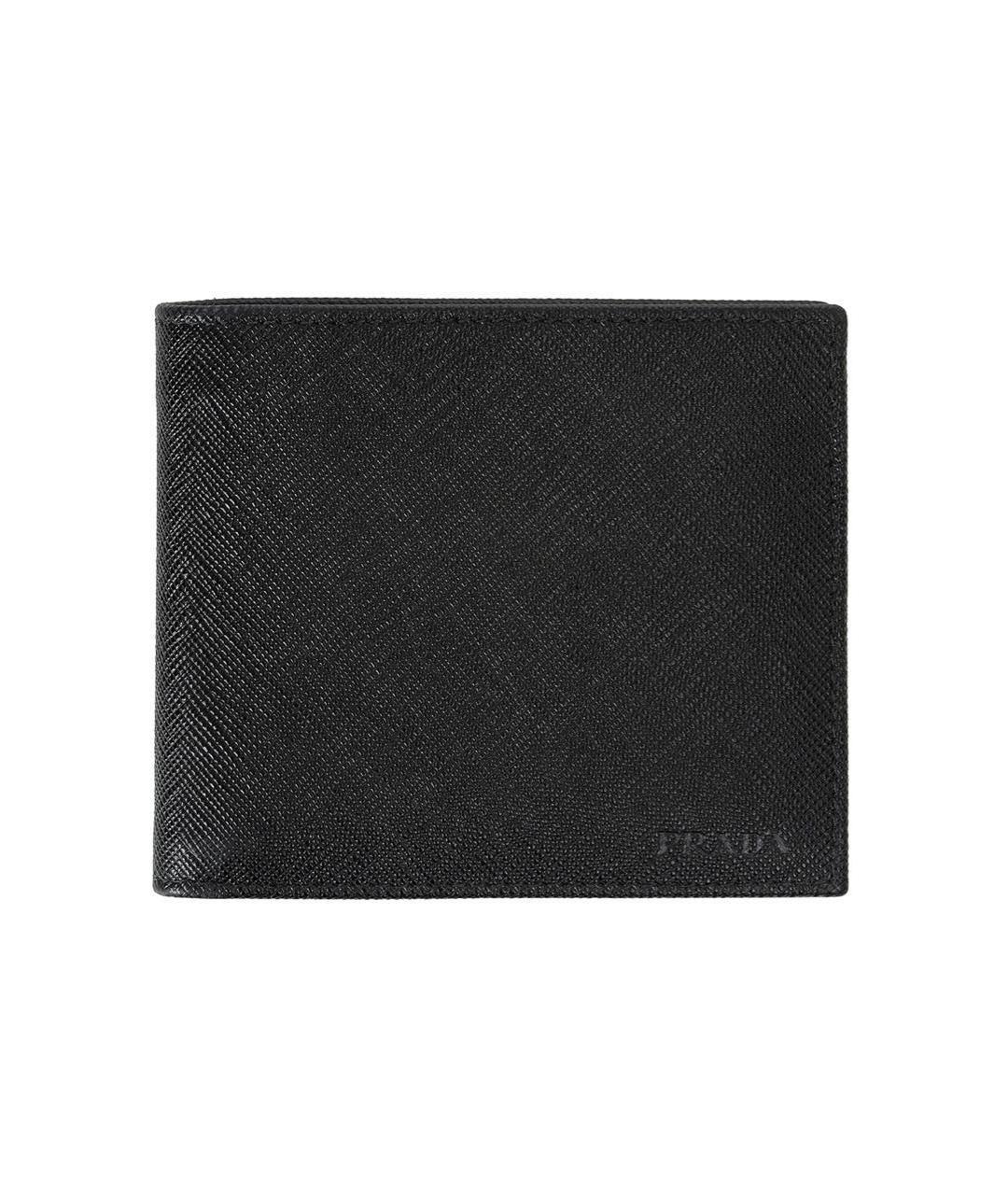 PRADA Черный кожаный кошелек, фото 1