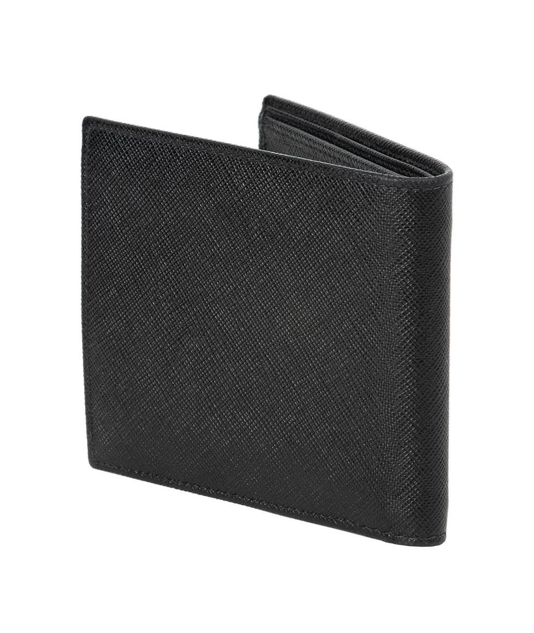 PRADA Черный кожаный кошелек, фото 2