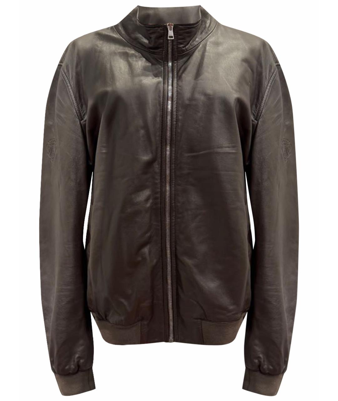 GUCCI Коричневая кожаная куртка, фото 1