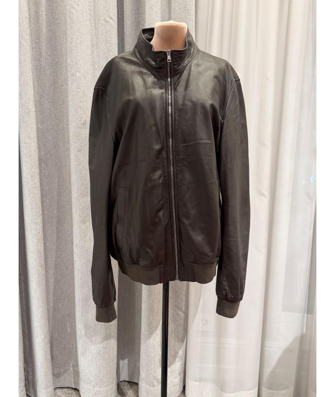 GUCCI Коричневая кожаная куртка, фото 9