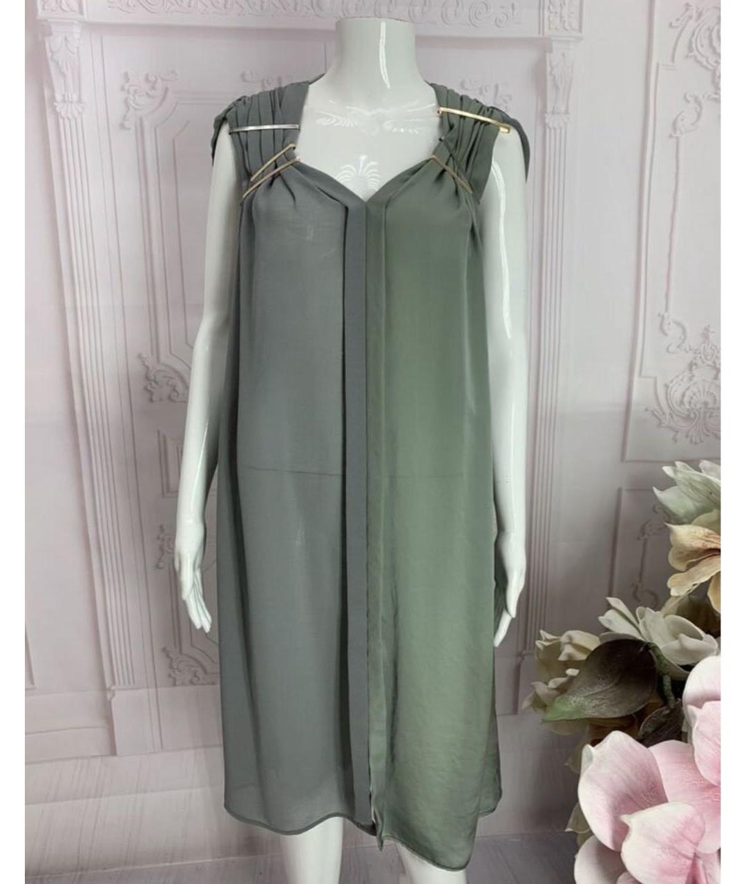 NUDE Серое полиэстеровое платье, фото 5