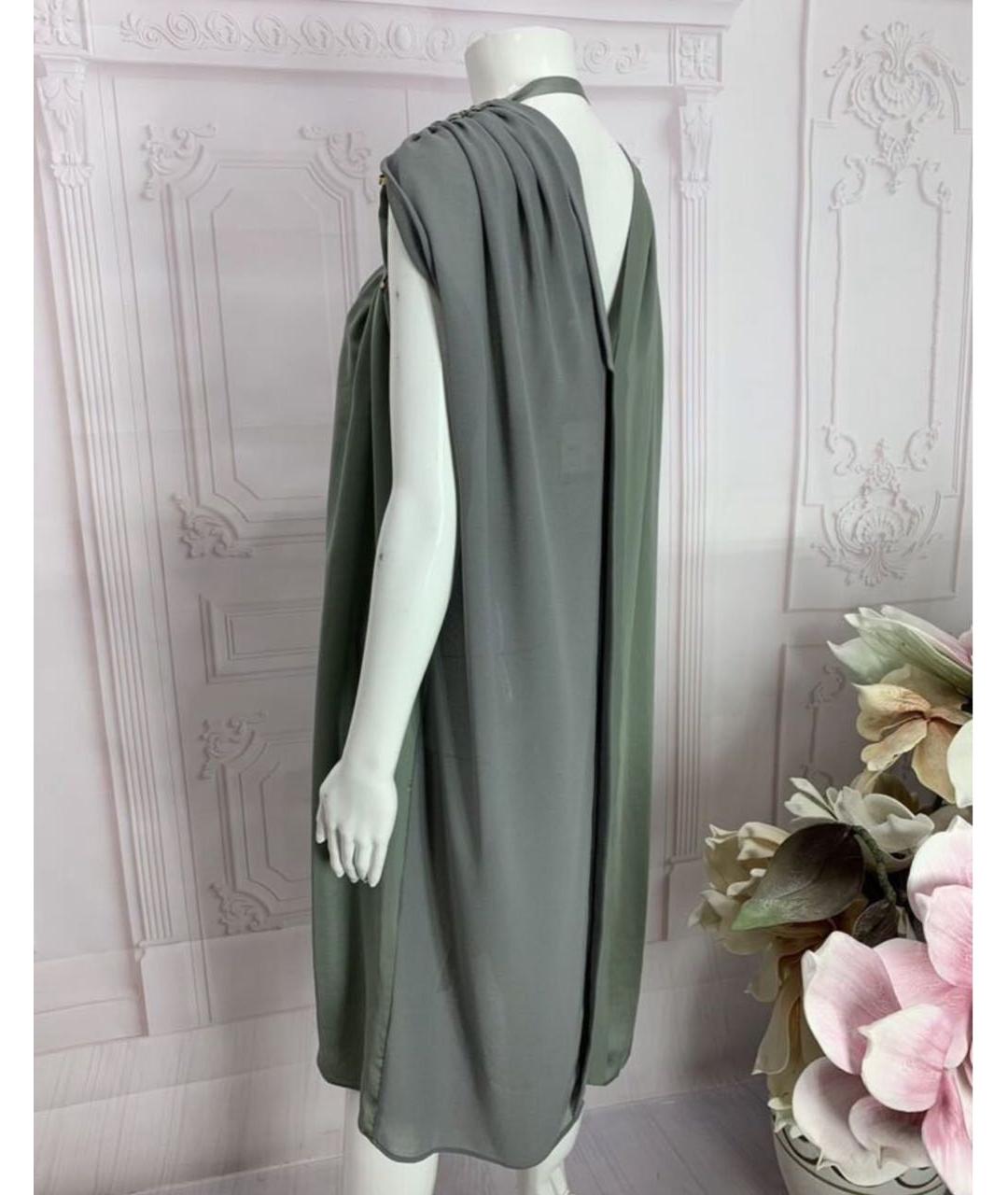 NUDE Серое полиэстеровое платье, фото 7