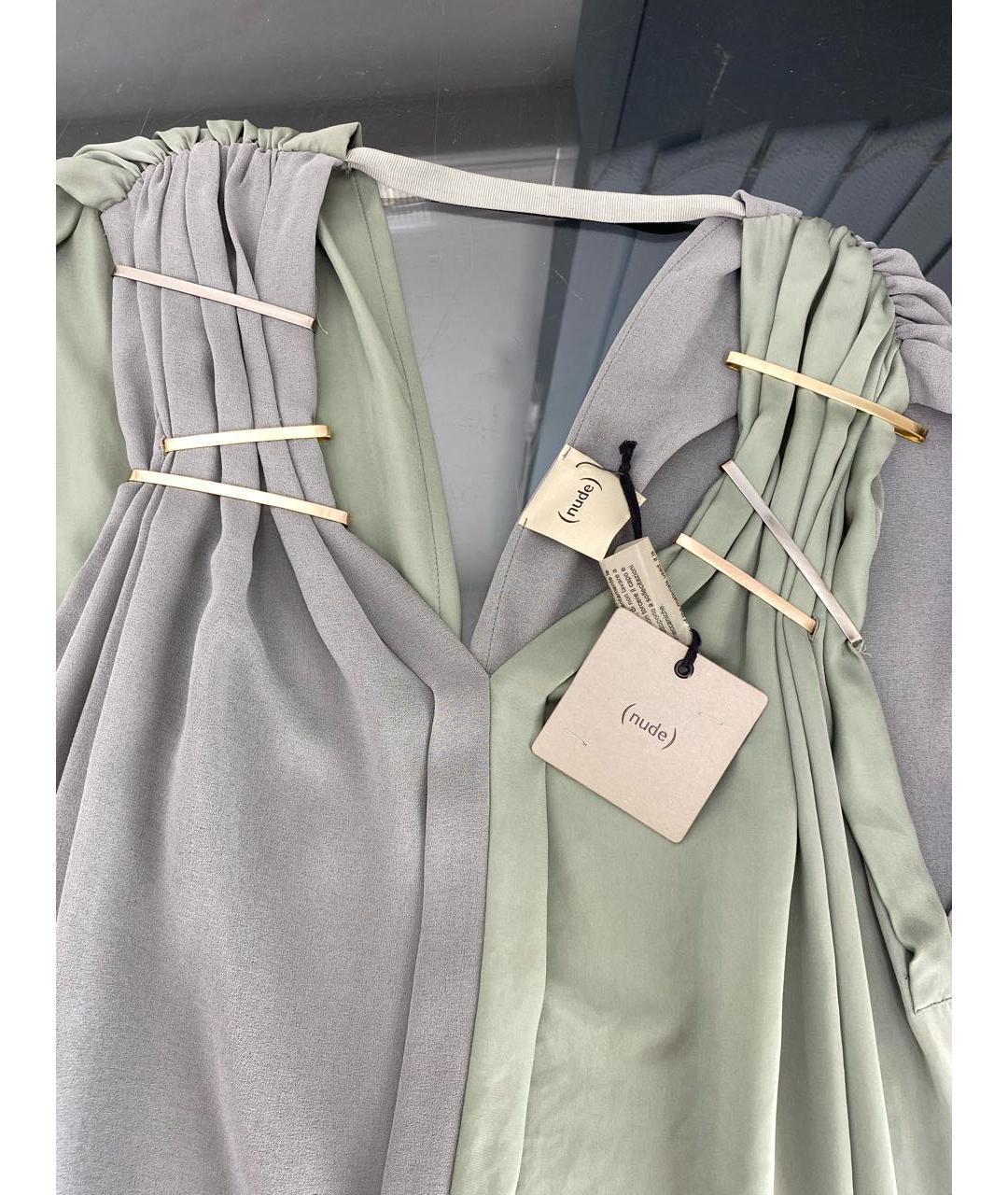 NUDE Серое полиэстеровое платье, фото 3