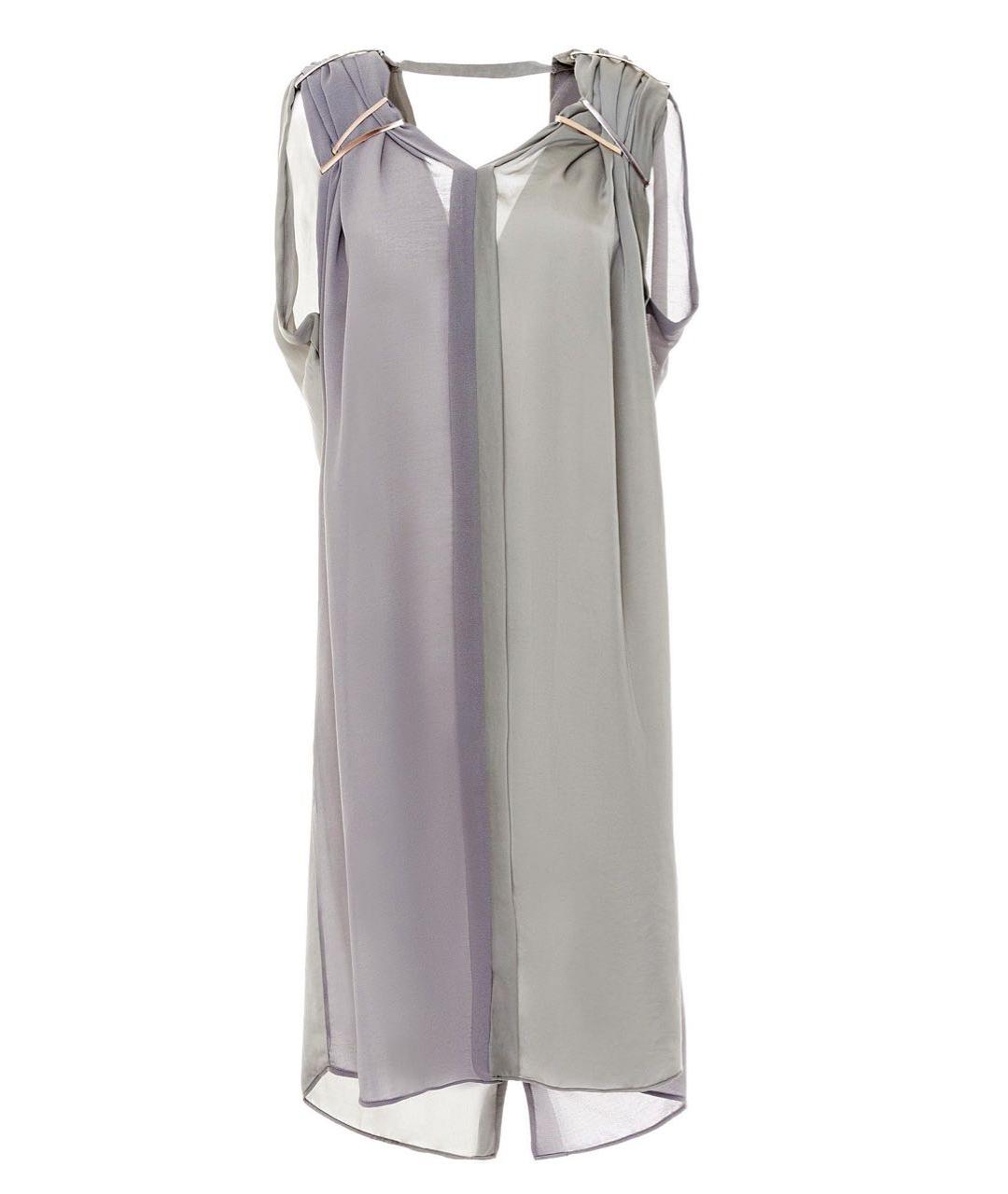 NUDE Серое полиэстеровое платье, фото 1