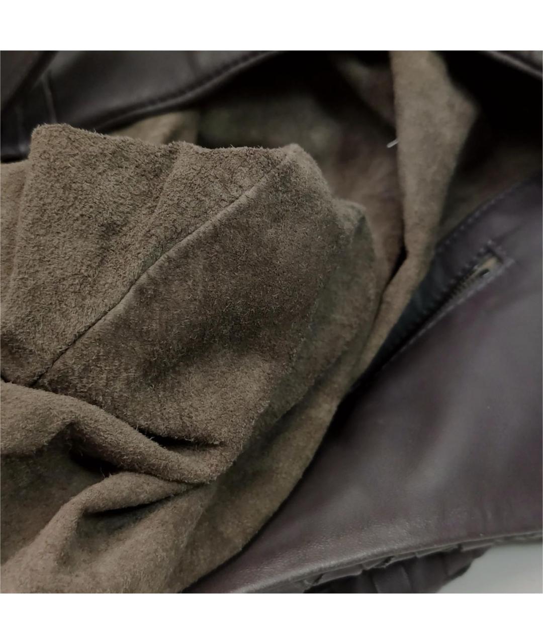 BOTTEGA VENETA Коричневая кожаная сумка тоут, фото 7