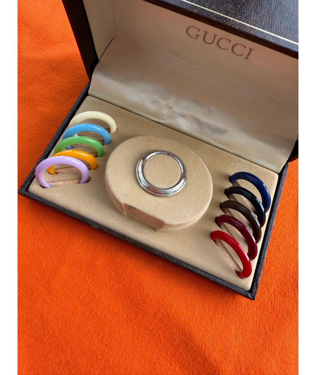 GUCCI Серебряные пластиковые часы, фото 6