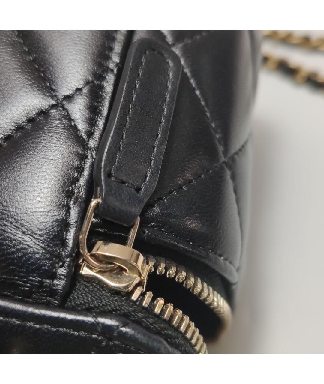 CHANEL Черная кожаная сумка через плечо, фото 7