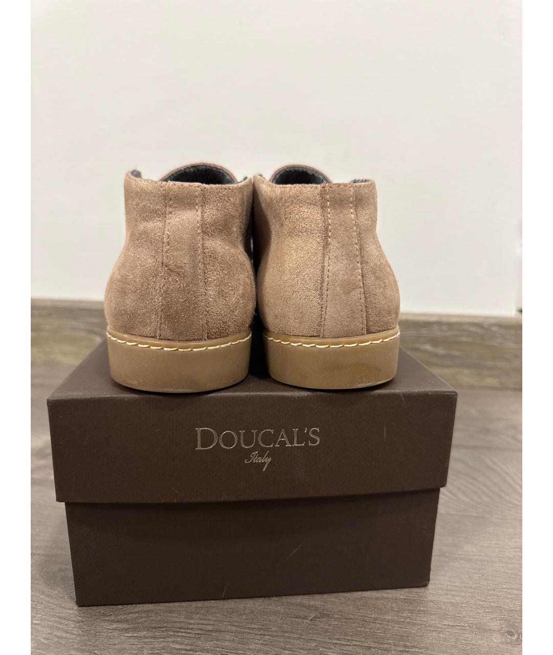 DOUCAL'S Бежевые кожаные лоферы, фото 4