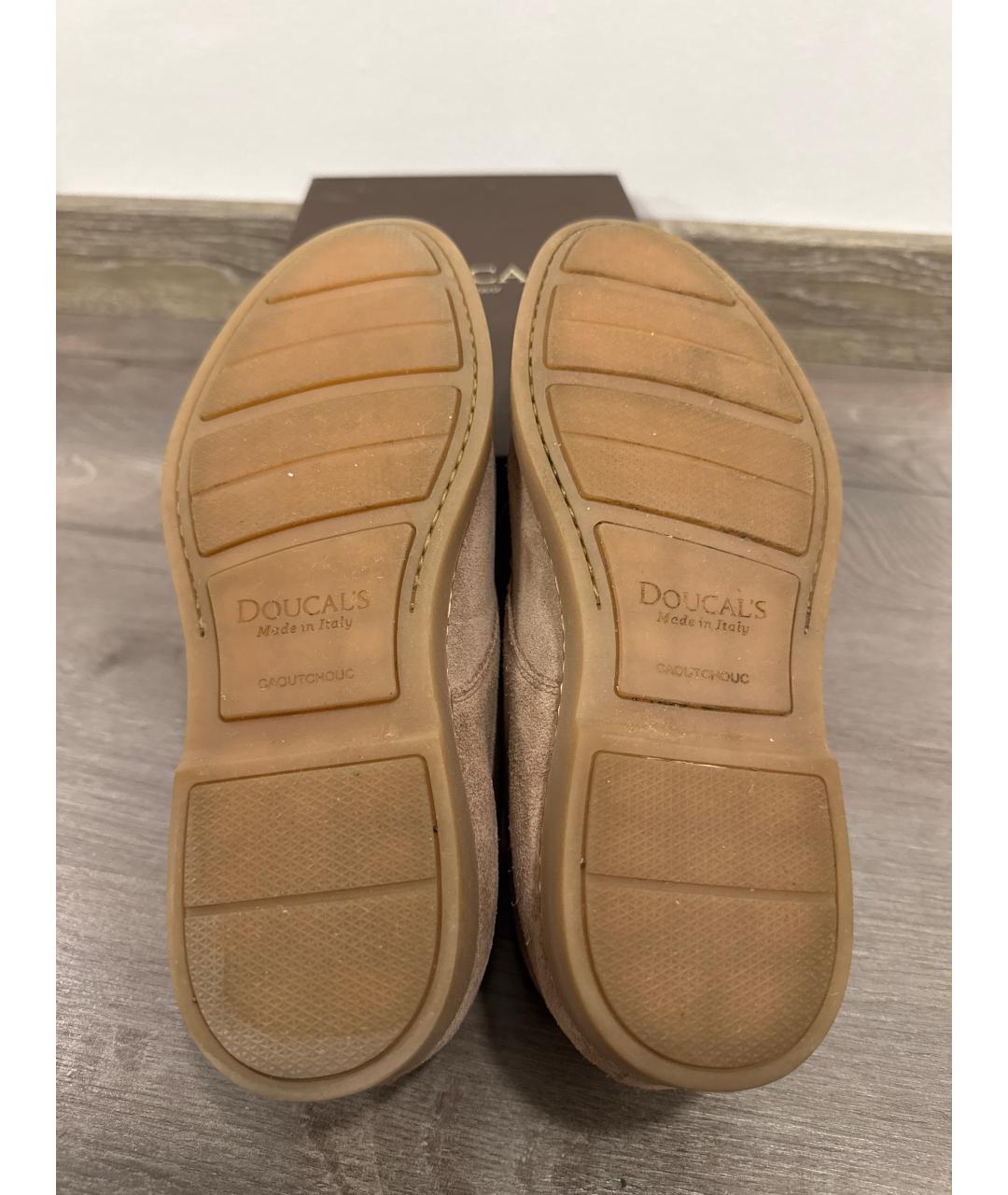 DOUCAL'S Бежевые кожаные лоферы, фото 5