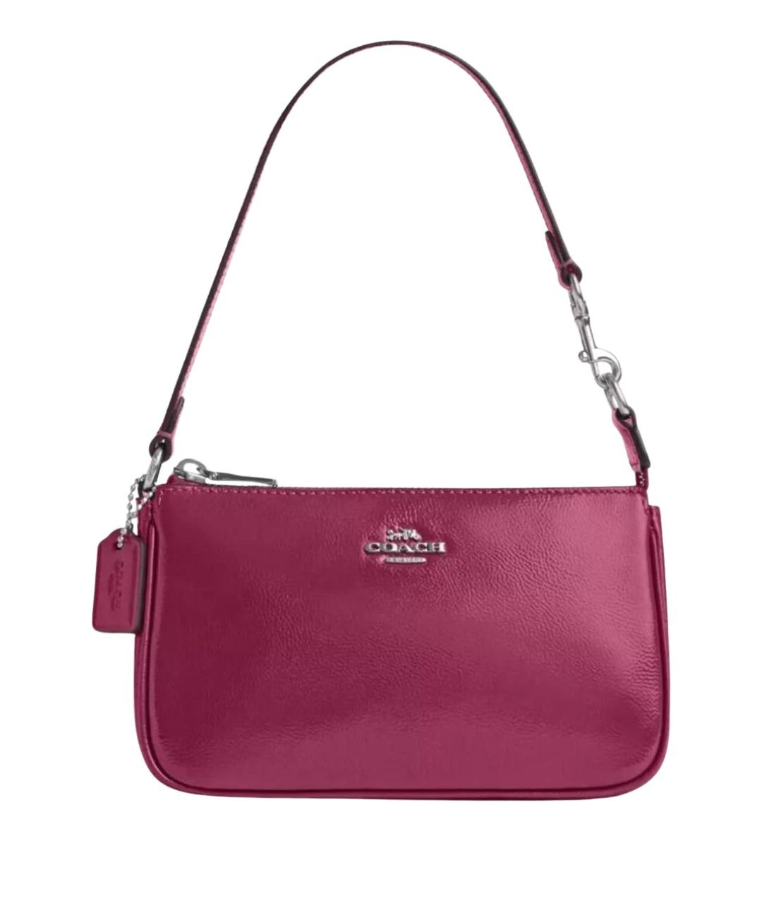 COACH Бордовая сумка с короткими ручками, фото 1