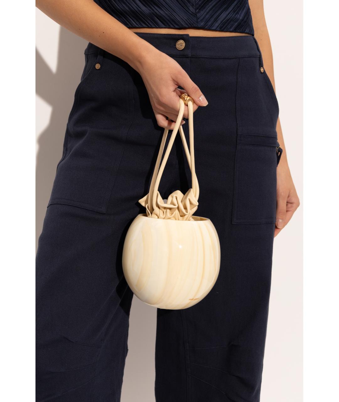 CULT GAIA Бежевая сумка с короткими ручками, фото 4