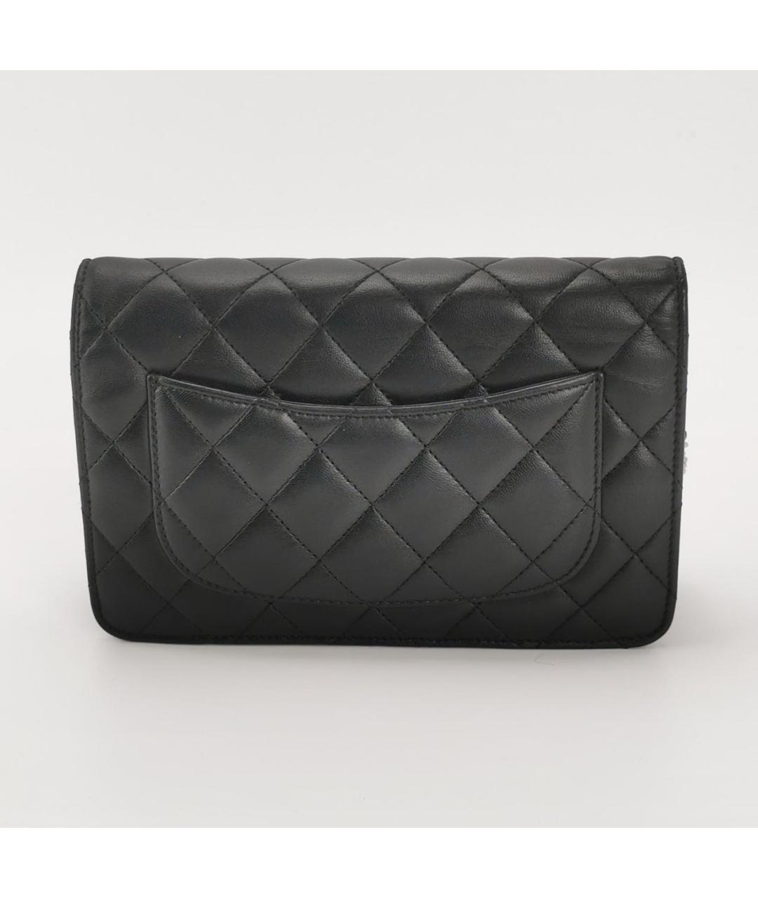 CHANEL Черная кожаная сумка через плечо, фото 4