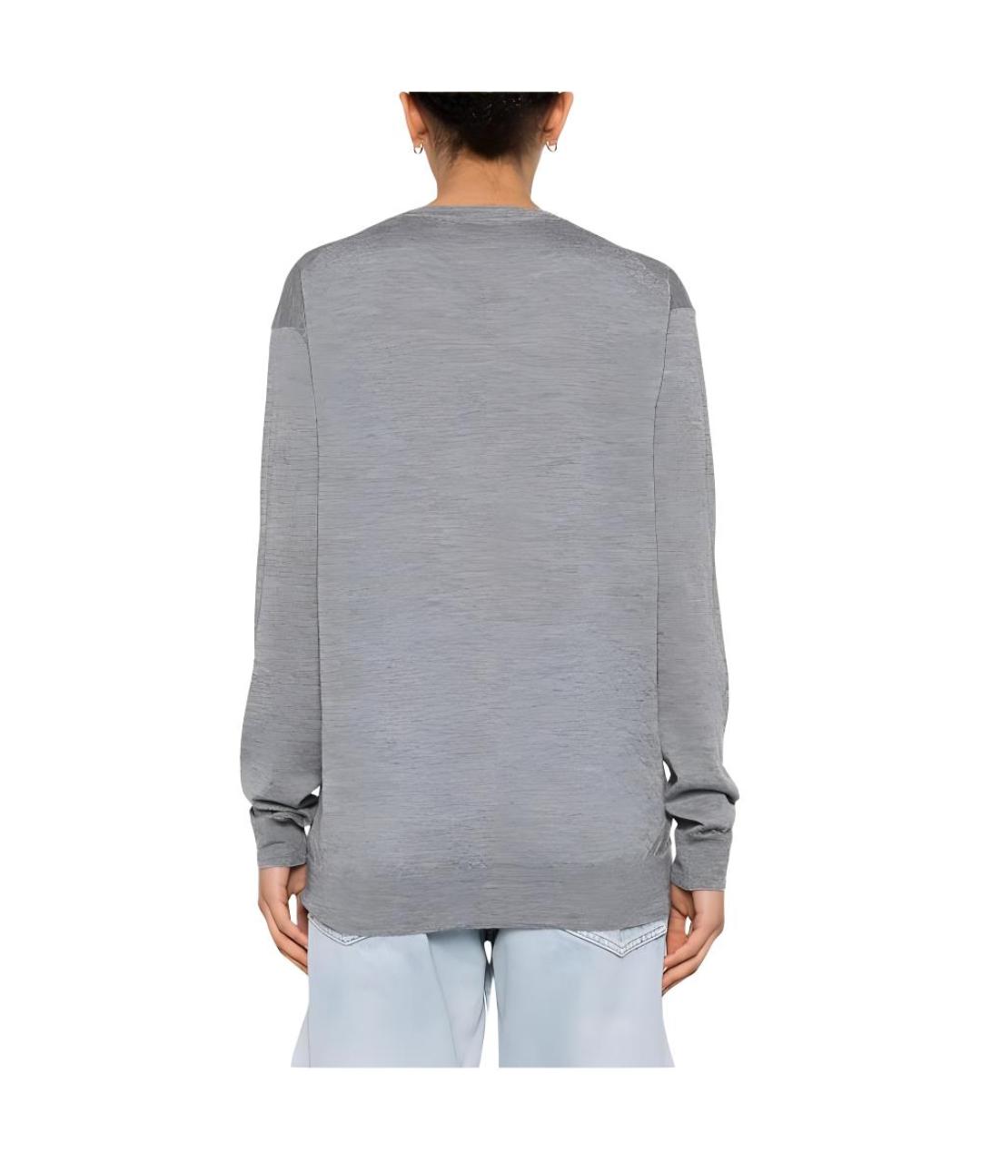 MIU MIU Серый кашемировый джемпер / свитер, фото 3