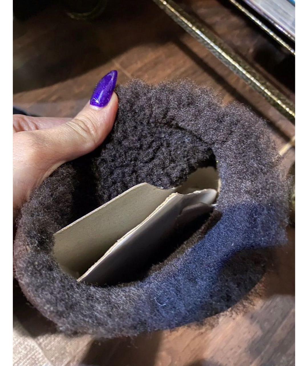 LOUIS VUITTON Коричневые замшевые сапоги, фото 5