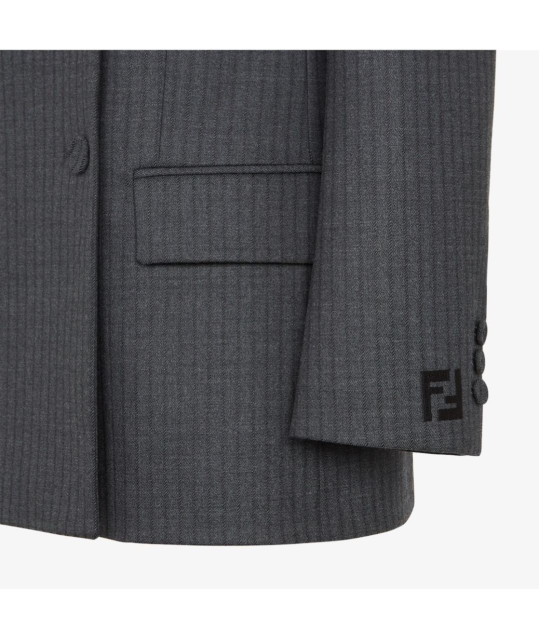 FENDI Серый костюм с брюками, фото 4