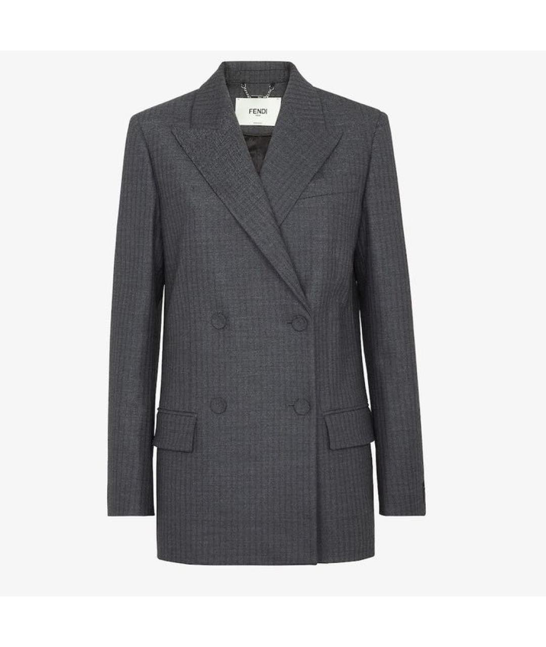 FENDI Серый костюм с брюками, фото 2