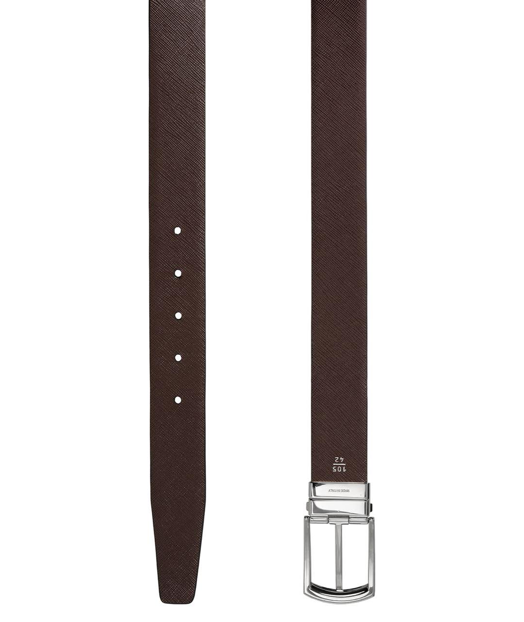 PRADA Черный кожаный ремень, фото 3