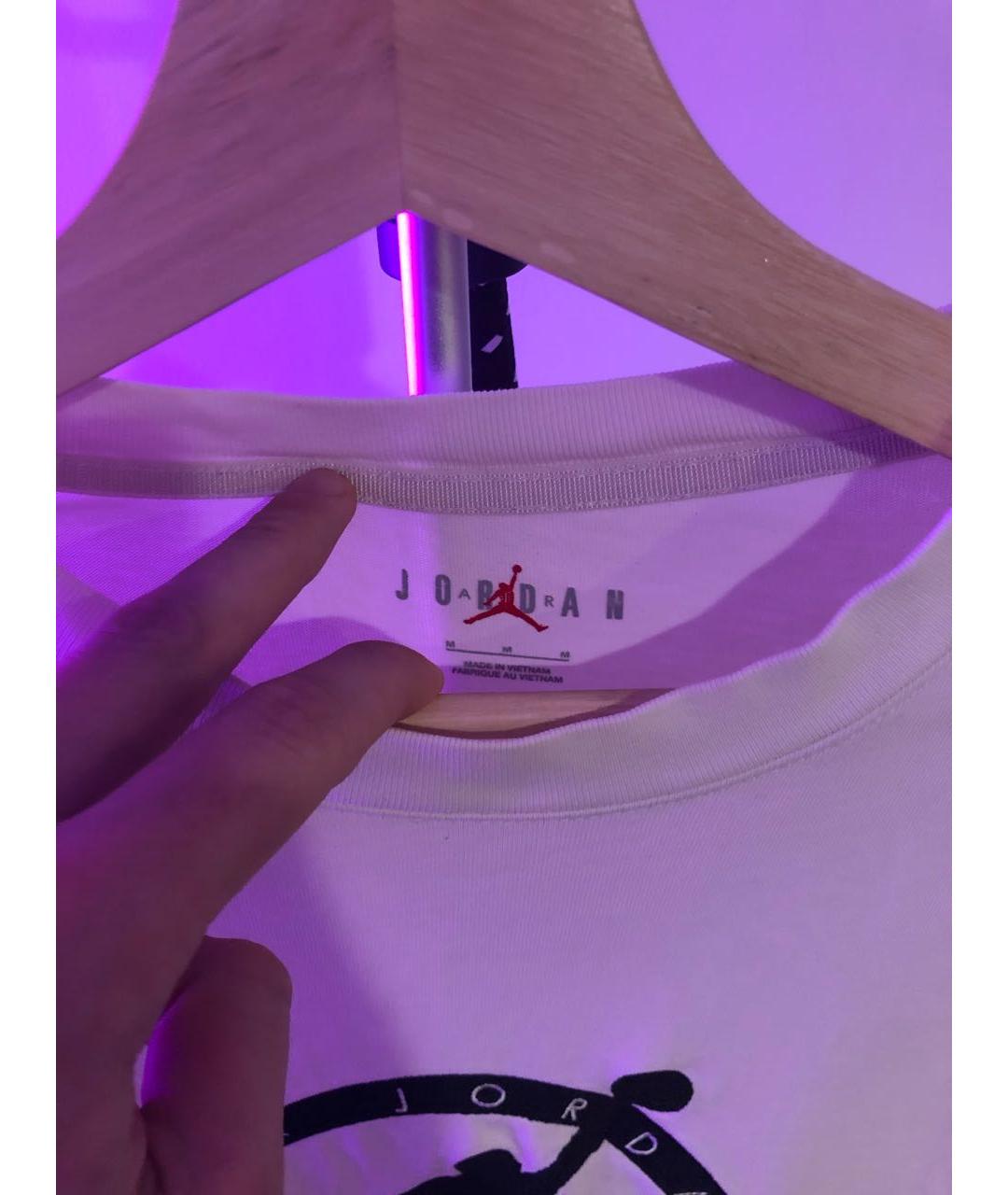 NIKE X OFF-WHITE Белая хлопковая футболка, фото 3