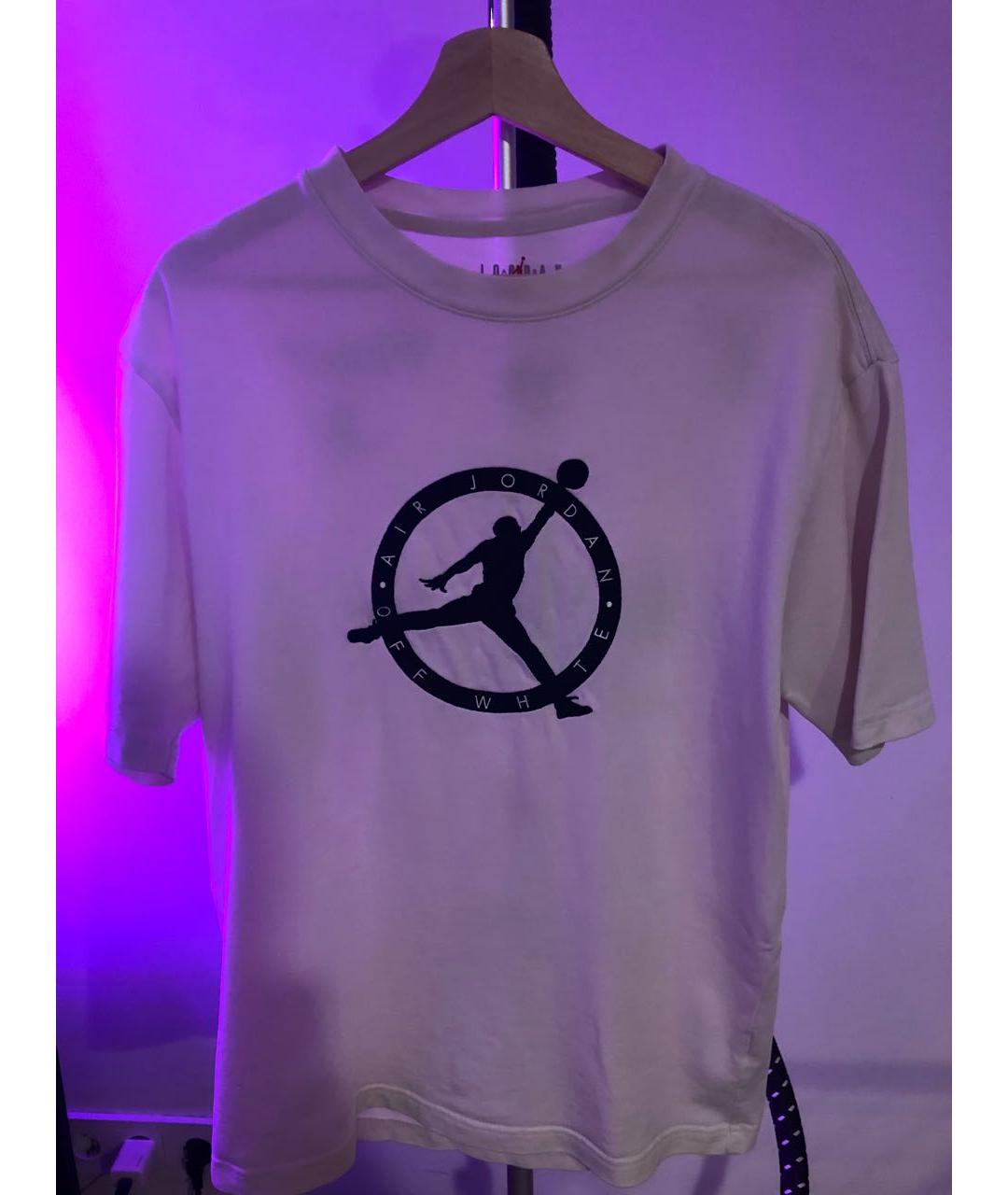 NIKE X OFF-WHITE Белая хлопковая футболка, фото 4