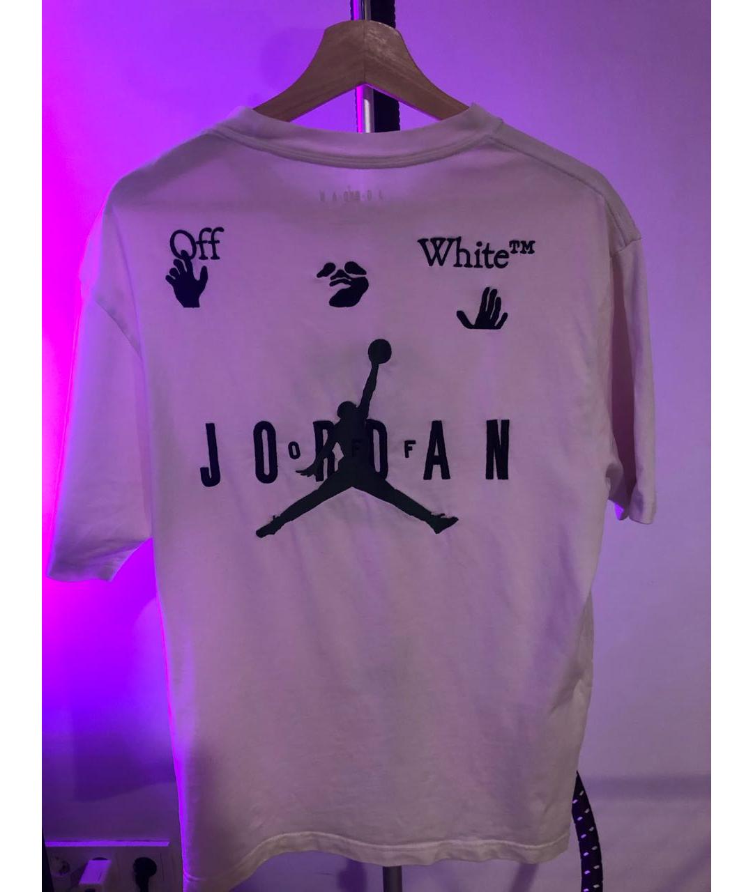 NIKE X OFF-WHITE Белая хлопковая футболка, фото 2