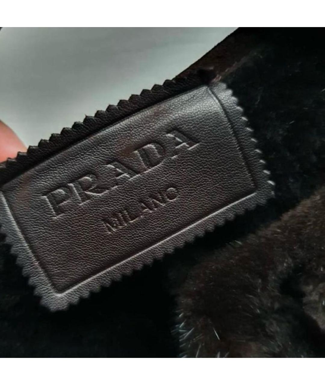 PRADA Коричневая замшевая дубленка, фото 7