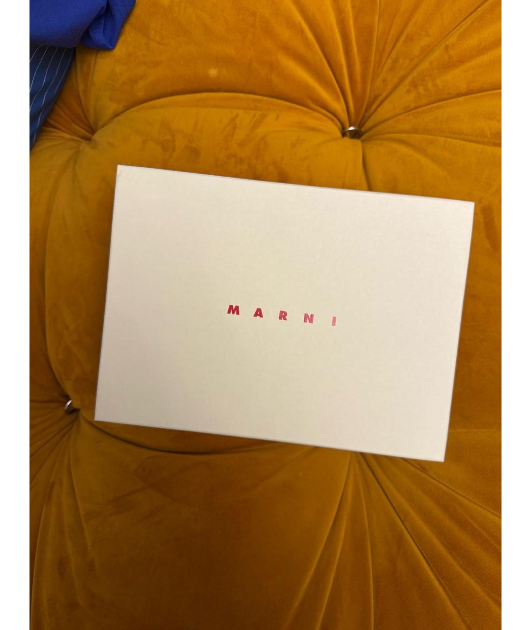 MARNI Бежевая кожаная сумка через плечо, фото 6