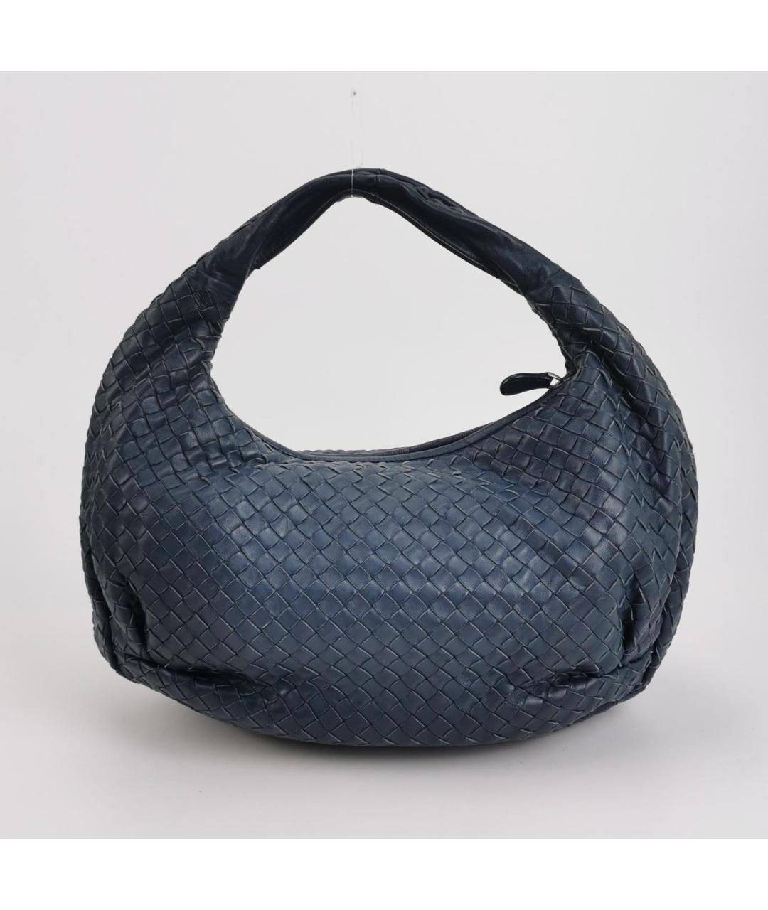 BOTTEGA VENETA Синяя кожаная сумка тоут, фото 4