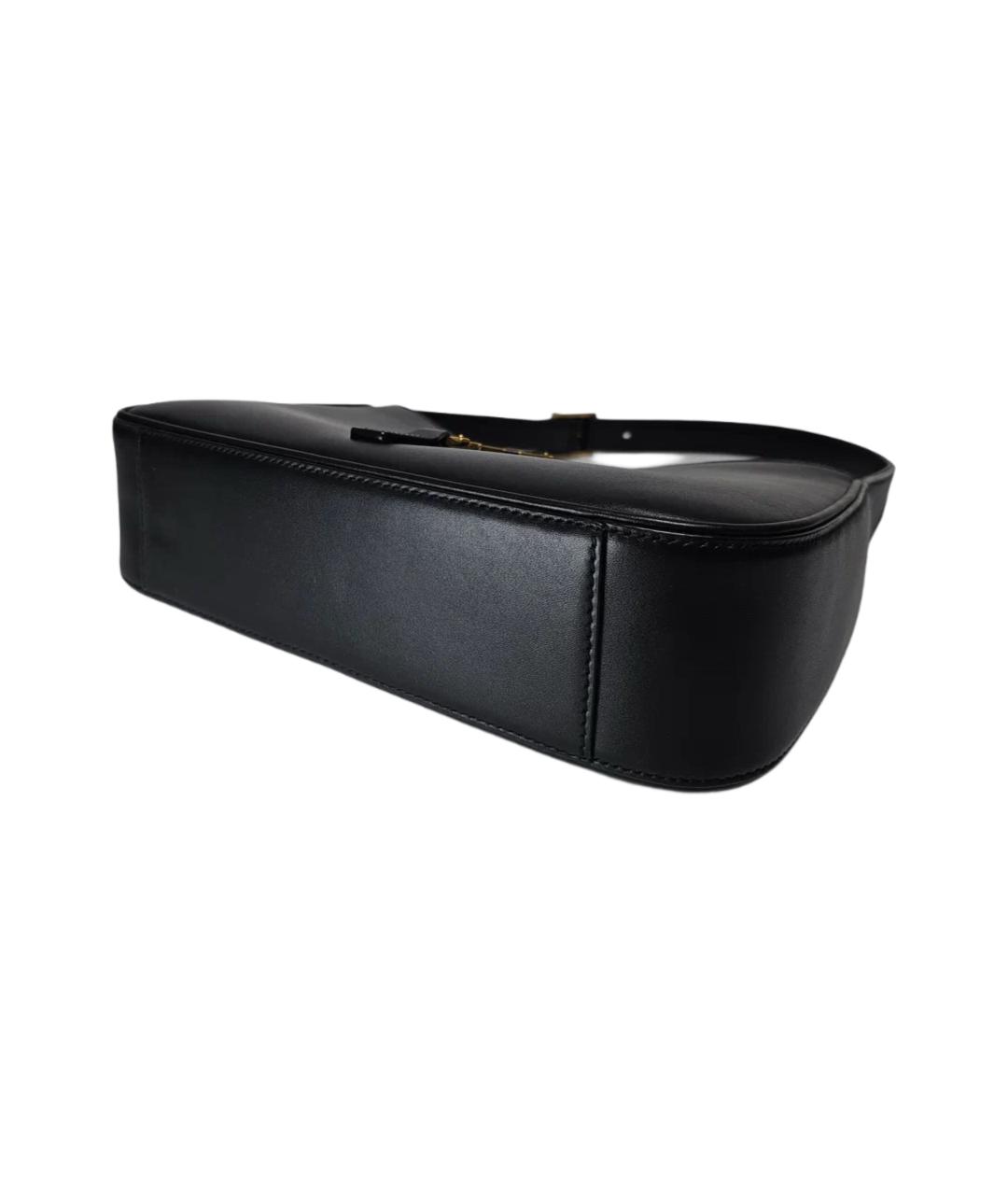 SAINT LAURENT Черная кожаная сумка через плечо, фото 6