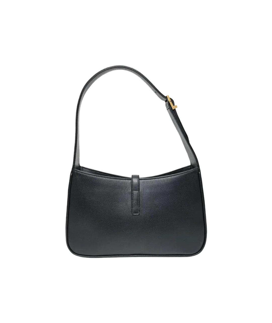 SAINT LAURENT Черная кожаная сумка через плечо, фото 3