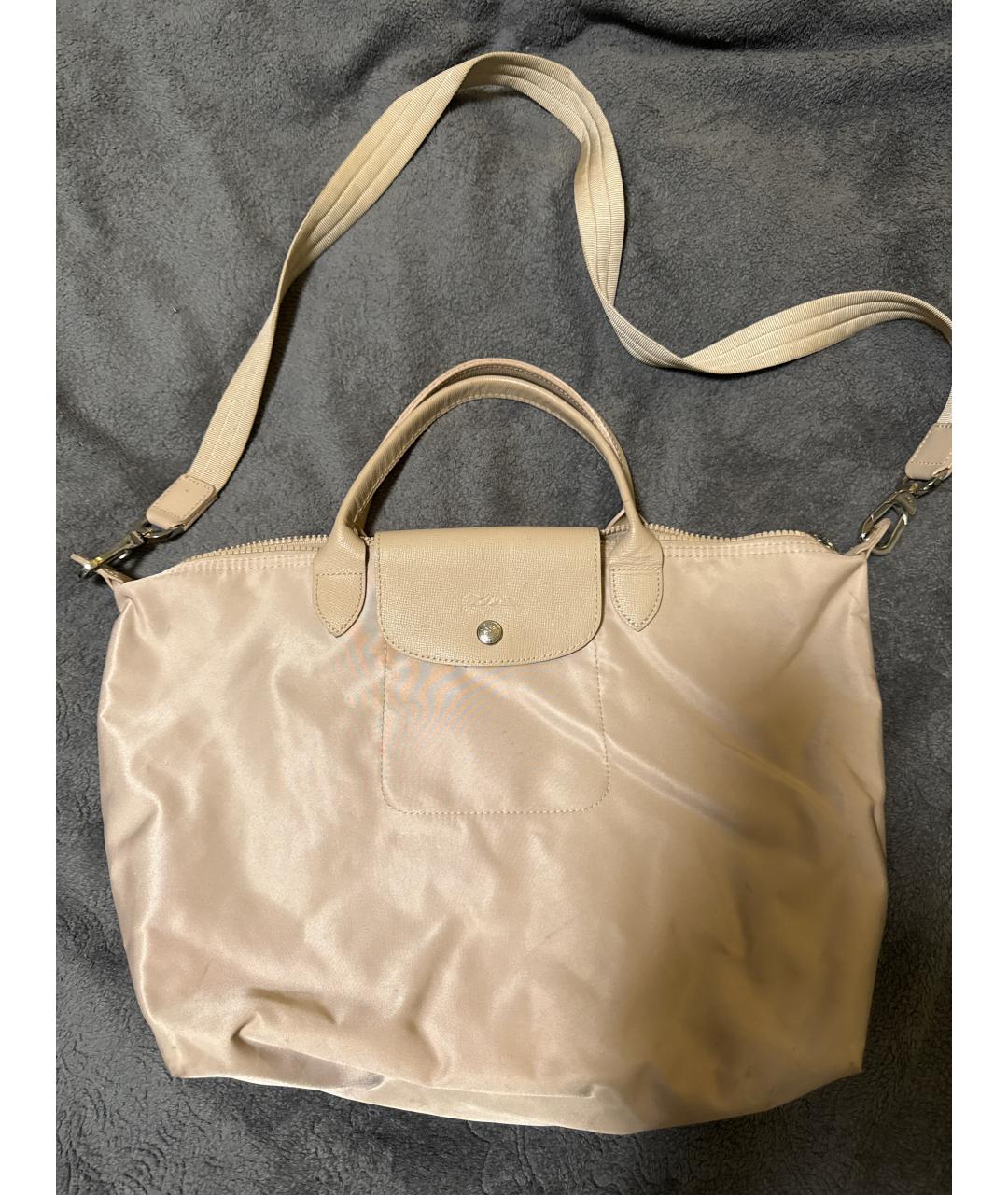 LONGCHAMP Бежевая сумка тоут, фото 7