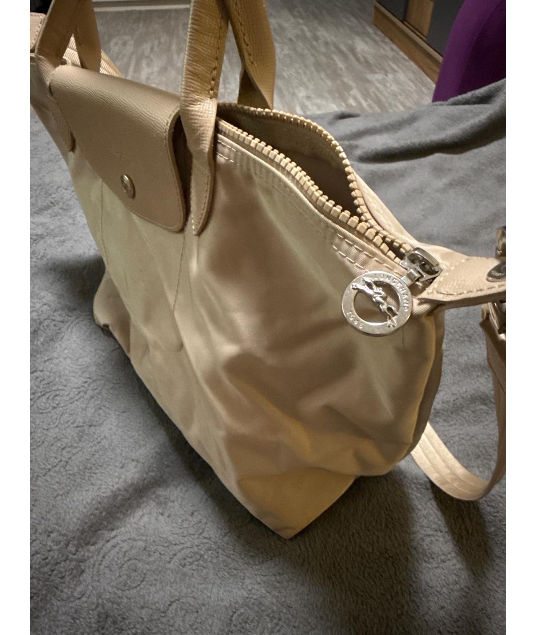 LONGCHAMP Бежевая сумка тоут, фото 2